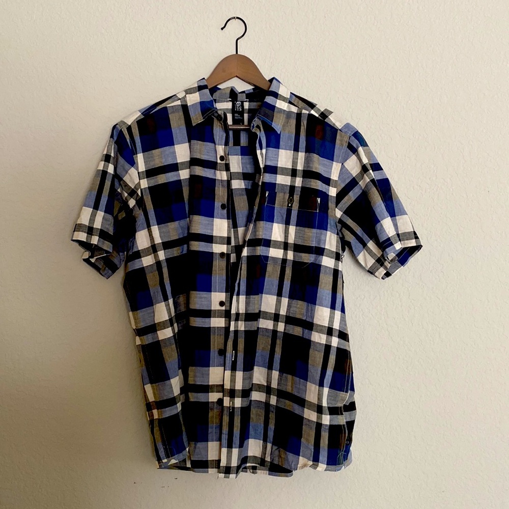 Mountain hardware short sleeve plaid button up big cottonwood